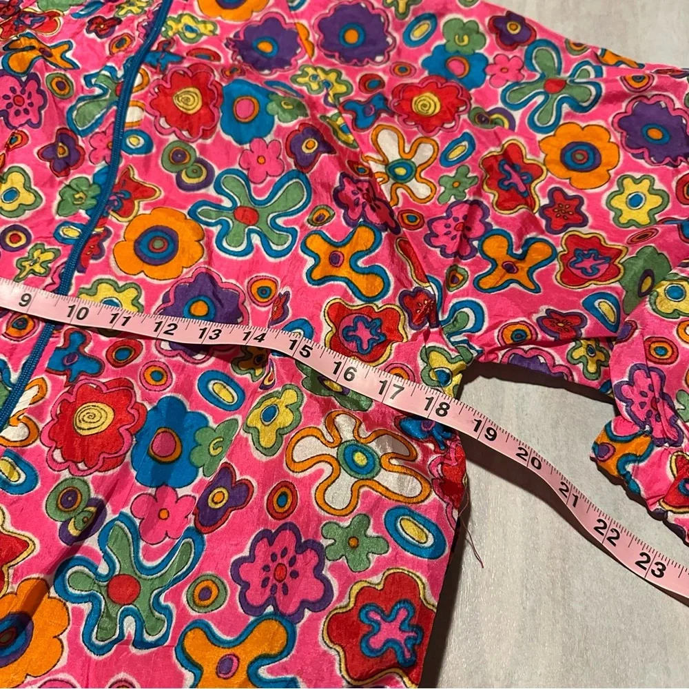 Vintage Colorful Floral Windbreaker - Picture 5 of 8
